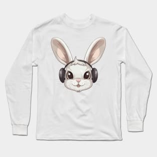 Rabbit With Headphones Long Sleeve T-Shirt